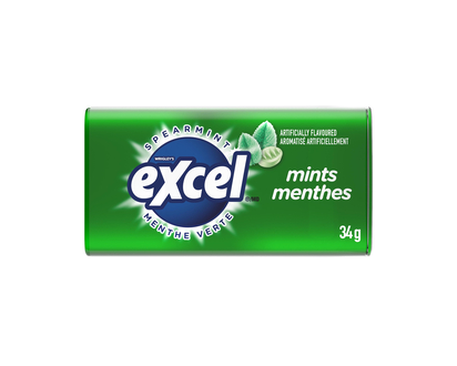 EXCEL 34g Spearmint Mints - 34g