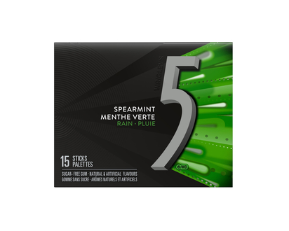 5 GUM 15ct Rain Spearmint - 15ct