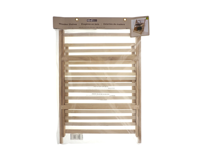 2-Tier Wooden Shelf - 45.8cmx21.3cmx35.4cm