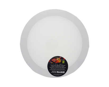Round MDF Framed Canvas - 12"x12"