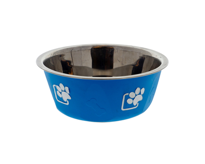 Medium Printed Round SS Pet Bowl - 850ml/28.74oz