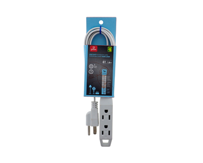 5ft Indoor Cord 3 Grounded Outlets - 5ft