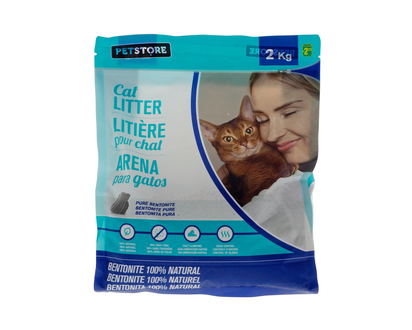 2kg Bentonite Cat Litter - 2kg