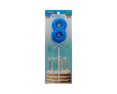 Plastic Metallic Number Topper
