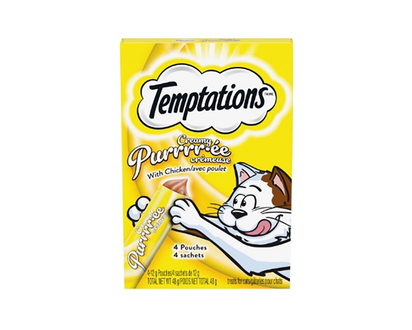 TEMPTATIONS 4pk Creamy Purrrée - 4 pk x 12g / 48g