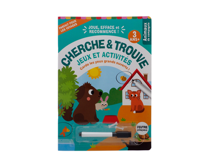 Livre Cherche et Trouve avec stylo - 11.5pox8 po