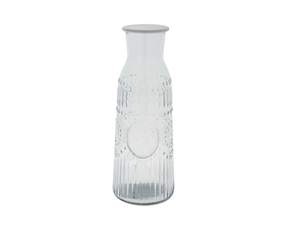 1L Glass Pitcher with Embossing - 1.049 L(35.47 oz)