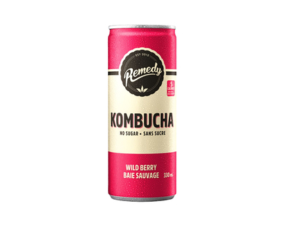 REMEDY Kombucha Wild Berry - 330 ml/355 ml