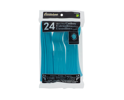 COGAN 24pc Plastic Cutlery - 24 pcs