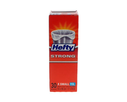 HEFTY 30ct XS Garbage Bags - 17"x18"