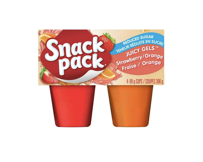 SNACK PACK Juicy Gels Strawberry/Orange - 4x99g / 396g