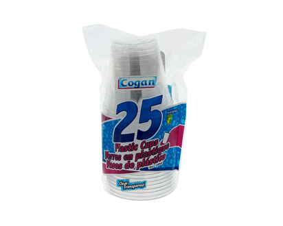 25ct 9oz Disposable Cups - 25pk/9oz