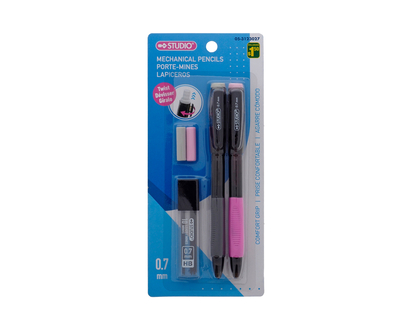 2 crayons mécaniques avec 10 mines - Pqt de 2
