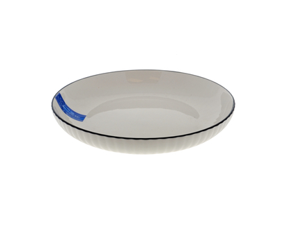 832ml Ribbed Salad Bowl - 29oz/832ml,20.5cmx20.5cmx4cm