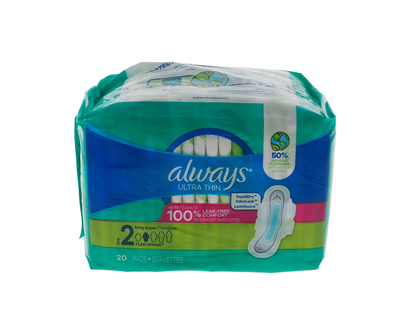 ALWAYS ULTRA THIN Long-Super Pads - 20pk