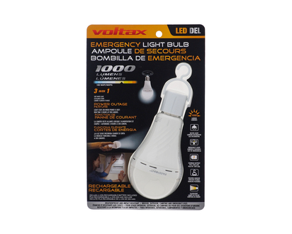 3 in 1 Emergency Led Light Bulb - 1000 lumens