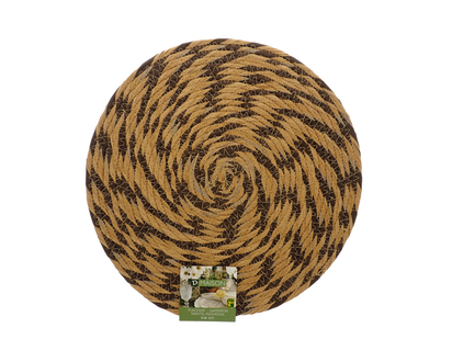 Napperon rond en fibre naturelle