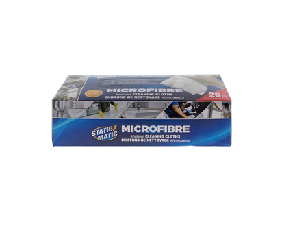 STATIC MATIC Microfiber Cloth - 20pk, 22cmx22cm