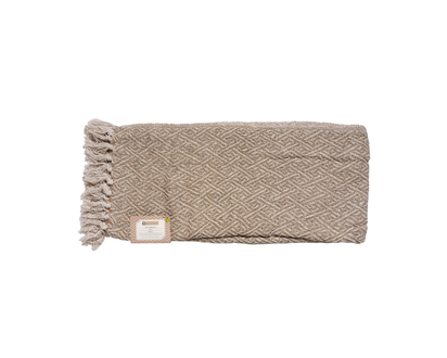 Cotton Throw Blanket with Fringe