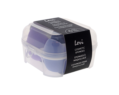 LORI Makeup Sponges with Case - 4pcs