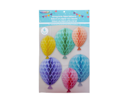 Honeycomb Balloons - 6pk