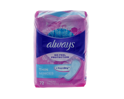 ALWAYS Daily Liners Regular - 72pk
