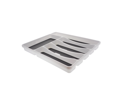 Plastic Cutlery Tray with Anti-Slip - 40cmx32.3cmx4.7cm