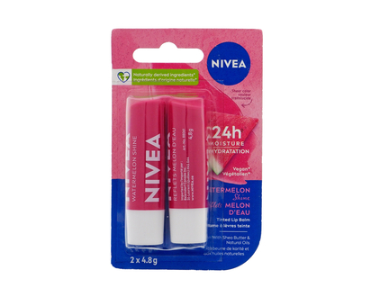 NIVEA 2pk Watermelon Lip Care - 2 x 4.8g