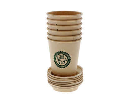 8pk 12oz Natural Compostable Cups - 8pk/12oz