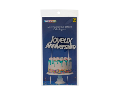Rhinestone Cake Topper - 9cmx16cm