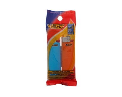 BIC 2pk Flint Lighters - 1.46cmx2.525cmx8.185cm