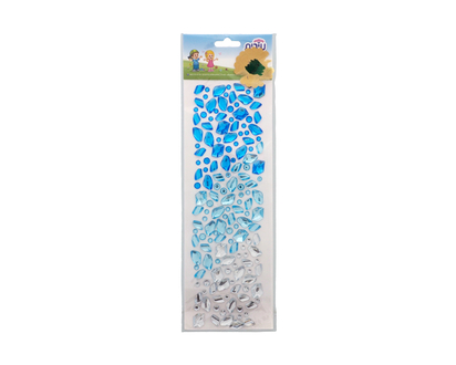 CHLOE'S CRAFTS Multi Shape Gem Stickers - 35cmx 11cm
