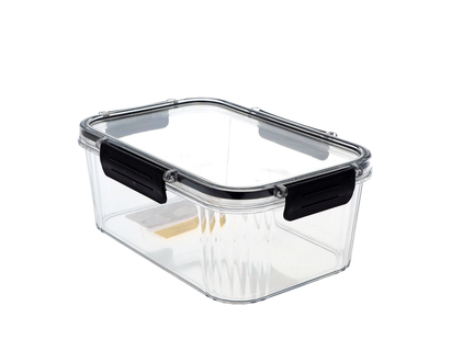 SNAPTITE1.2L Rect. Plast Container Lid - 19cmx12.7cmx7.8cm