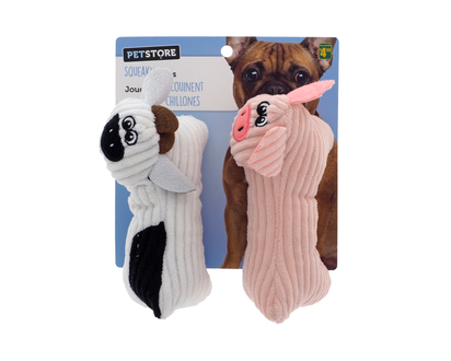 PETSTORE 2pk Plush Dog Toy - 2pk