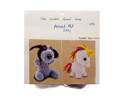 Mini Crochet Animal Kit - Assorted