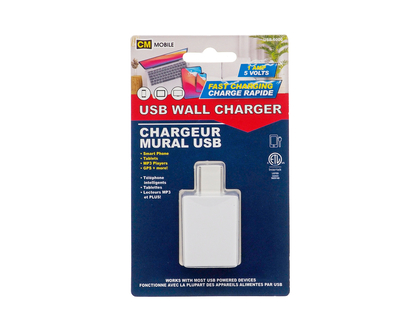 5v 1amp Usb Wall Charger - 100-240 V, 50/60HZ