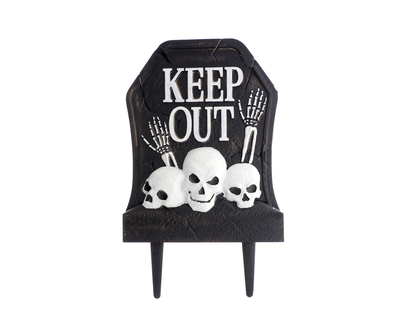 HALLOWEEEN Medium Size Plastic Tombstone