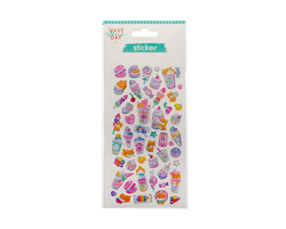 Glitter Designs 3D Stickers - 22.7cmx9.9cm