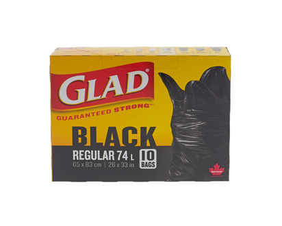 GLAD 10ct Regular Easy-Tie Trash Bags - 26"x33"