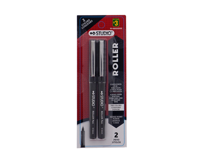 2pk Liquid Ink Roller Tip Pen - 2pk