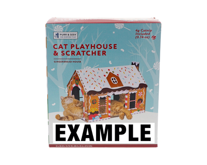 Halloween Maison de jeu griffoir pr chat - 30.5cmx40cm,28.8cmx24.3cmx2.6cm
