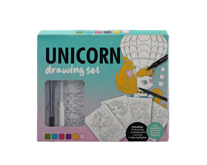 CASTLE CRAFTS 6pcs Marker Drawing Set - 22.6cmx18.5cmx2.2cm