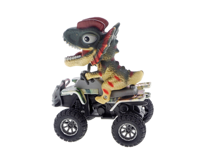 Dinosaur on a Four Wheeler Display Box - 10.7cmx11.5cm