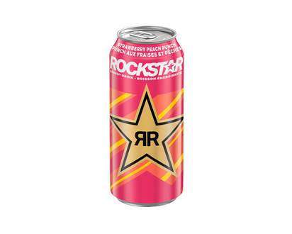 ROCKSTAR 473ml Strawberry Peach Punch - 473ml