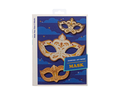 CASTLE CRAFTS 3pcs Diamond Art Masks - 22.5cmx17cm