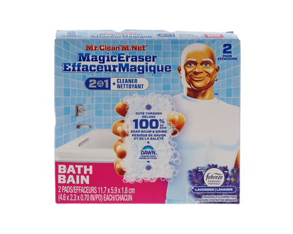 MR. CLEAN 2ct Bath Soap Eraser - 2ct