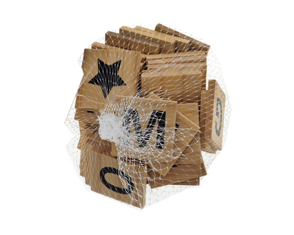 CHLOE'S CRAFTS 36un Carreaux alphabet - 4cmx4cm