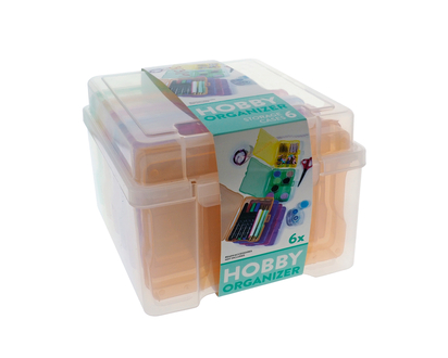 Plastic Hobby Organizer Storage Cases - 21cmx18.5cmx14cm