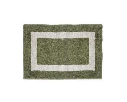 Cotton Bathmat With Racetrack Design - 20"x30"