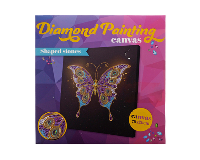 Rhinestone Diamond Painting Canvas - 20cmx20cm